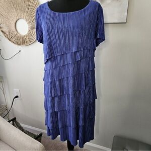 Elegant Periwinkle Tiered Dress
